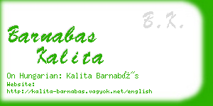 barnabas kalita business card